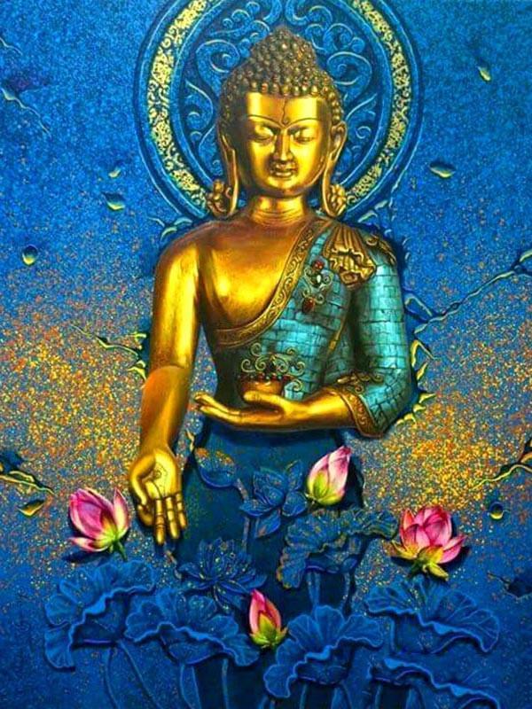 Buddha Pintar por Números PBNBUDL23