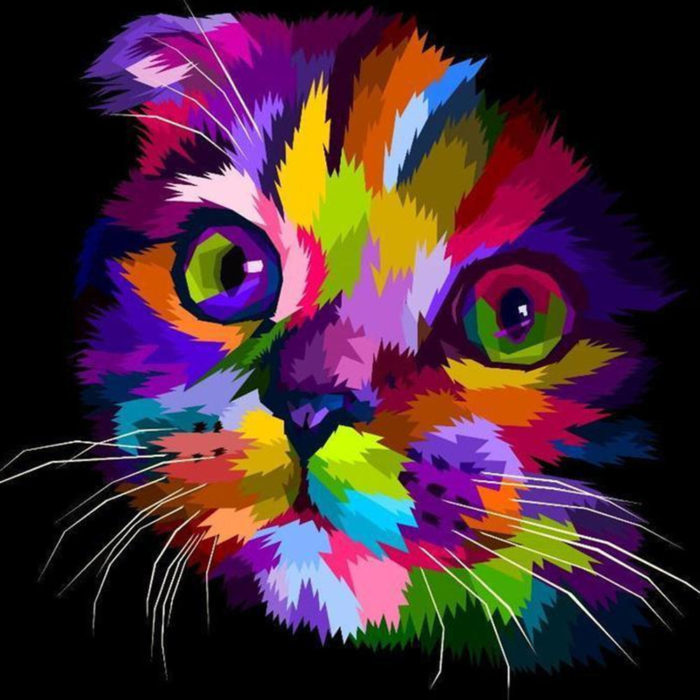 Animal Gato Pintar por Números PBNCATN31