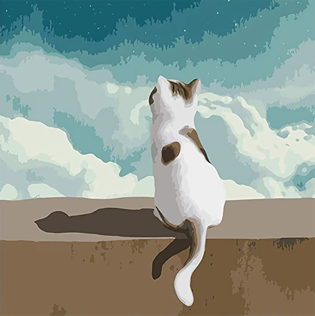 Animal Gato Pintar por Números PBNCATN63