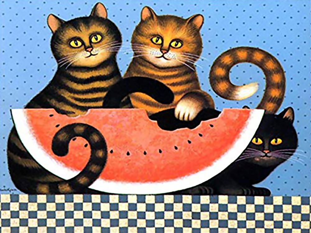 Animal Gato Pintar por Números PBNCATW110