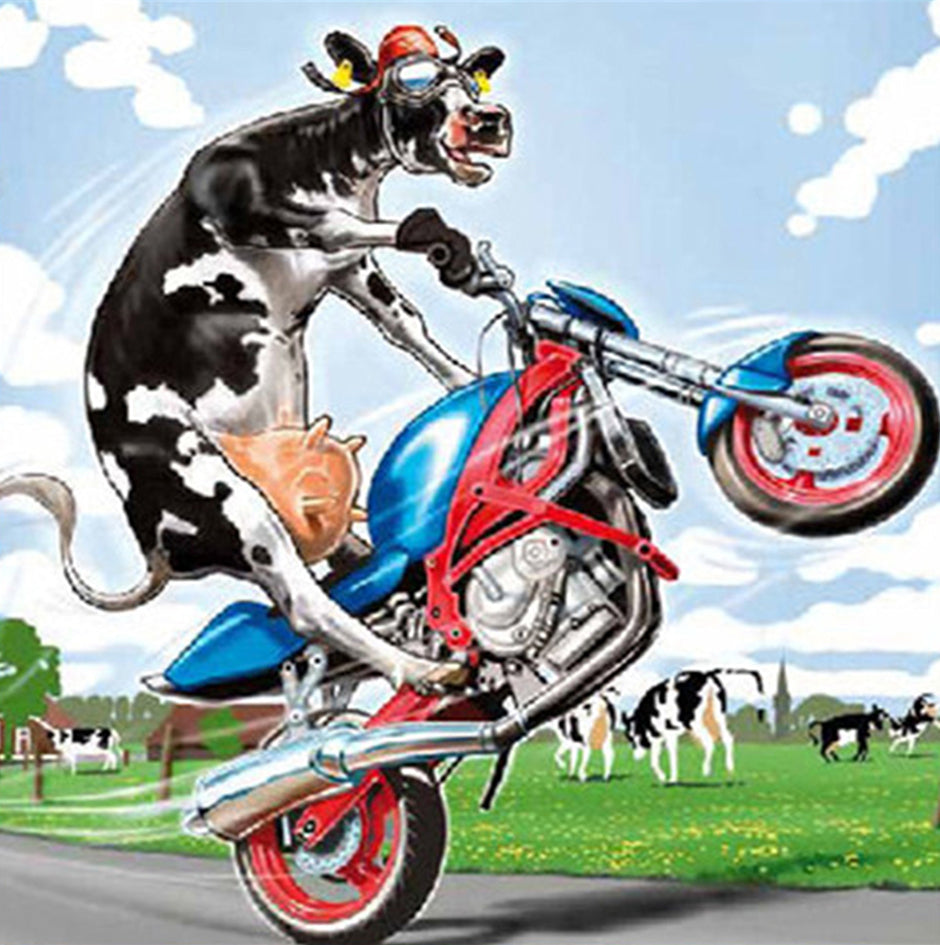 Animal Vaca Pintar por Números PBNCOWSQR04