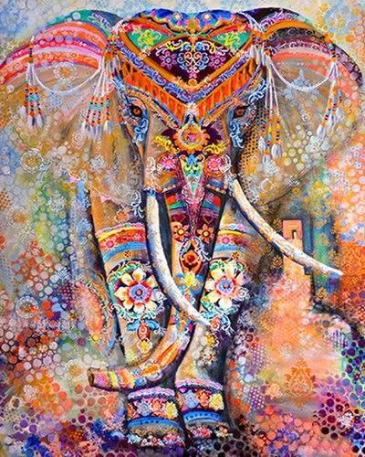 Animal Elefante Pintar por Números PBNELEN23