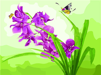 Planta Flor Pintar por Números PBNFLOW314