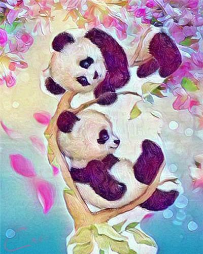 Animal Panda Pintar por Números PBNPANL6
