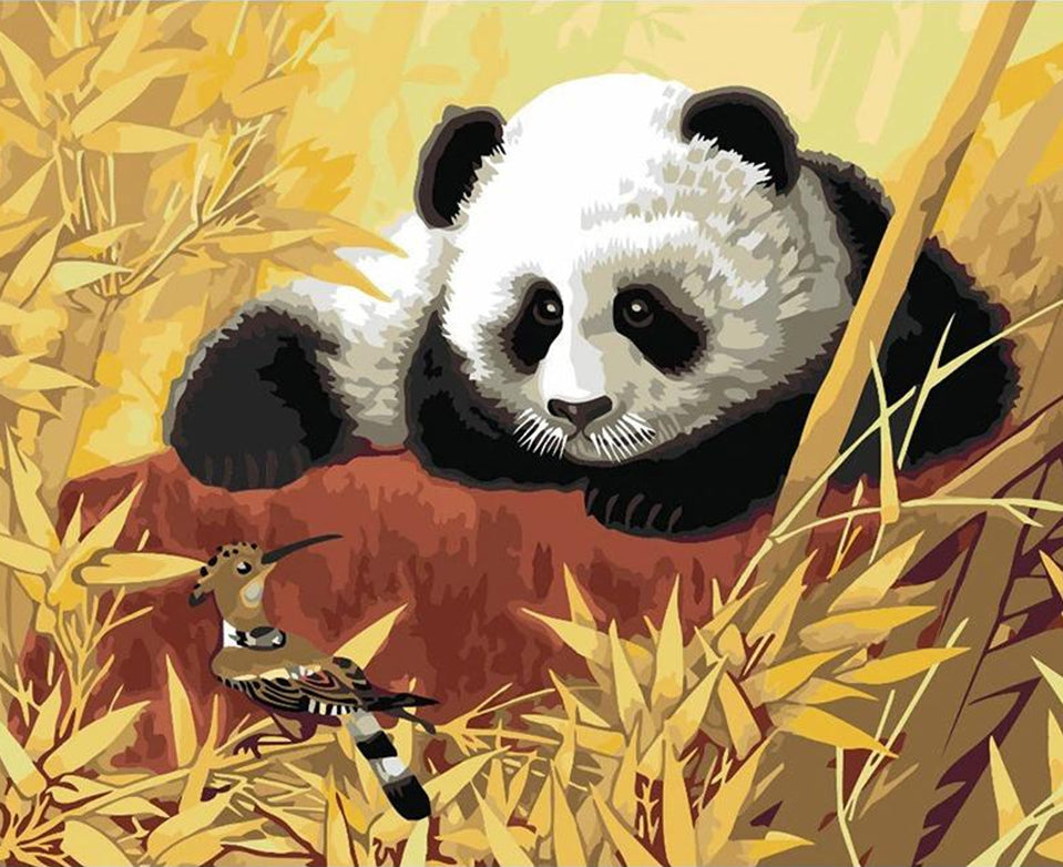 Animal Panda Pintar por Números PBNPANW3