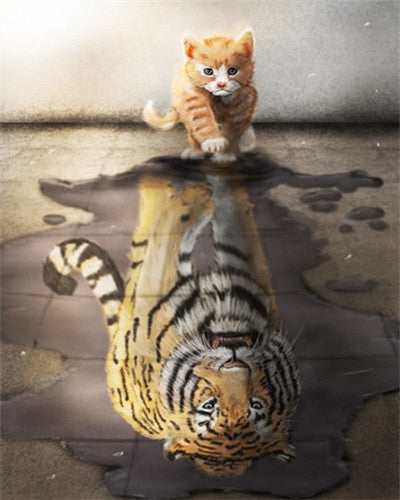 Animal Tigre Pintar por Números PBNTIGL36