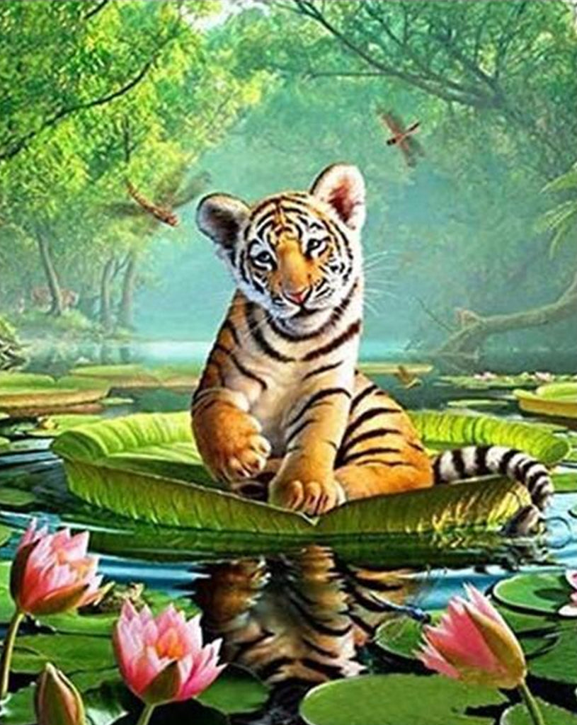 Animal Tigre Pintar por Números PBNTIGN3