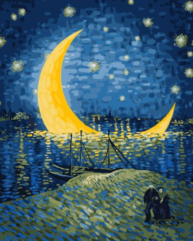 La noche estrellada de Van Gogh Pintar por Números PBNVANL002
