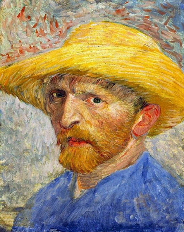 Van Gogh Autorretrato con sombrero de paja Pintar por Números PBNVANL013