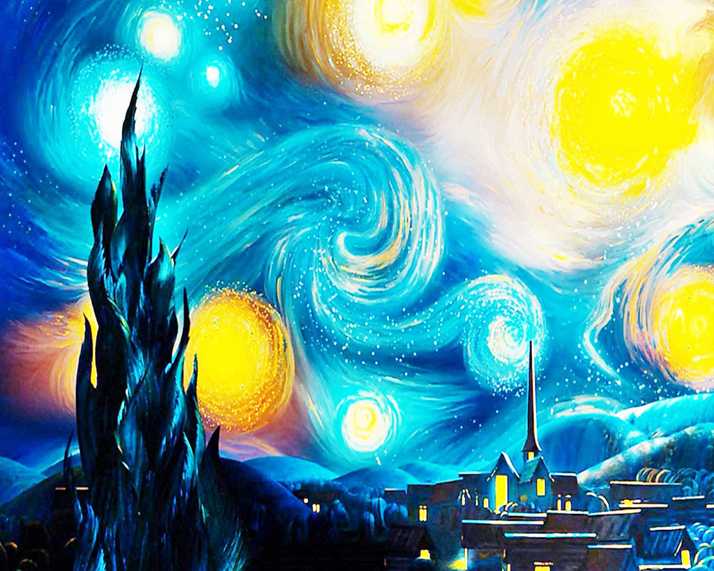 La noche estrellada de Van Gogh Pintar por Números PBNVANW002