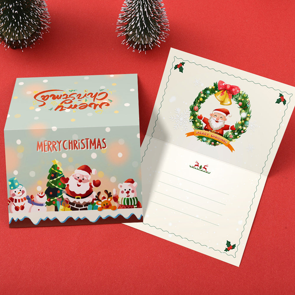 6 Tarjetas Navideñas para Pintar por Números | Feliz Navidad