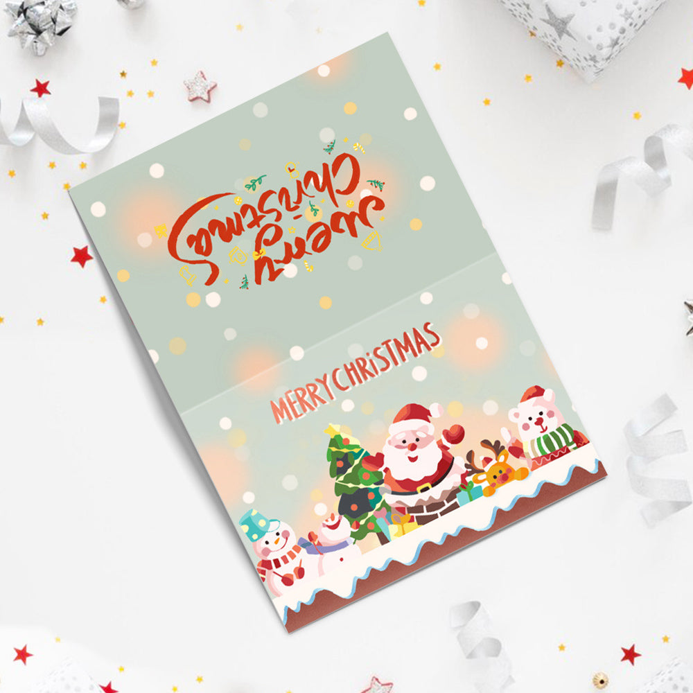 6 Tarjetas Navideñas para Pintar por Números | Feliz Navidad