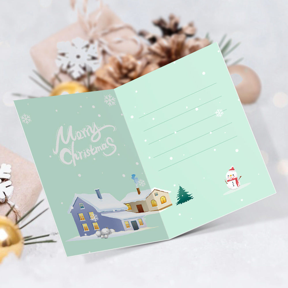 6 Tarjetas Navideñas para Pintar por Números | Paquete de Regalo de Papá Noel