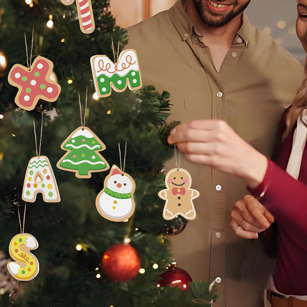 8 Piezas de Adornos Navideños Pintar por Números | Kit de Cartas de Navidad