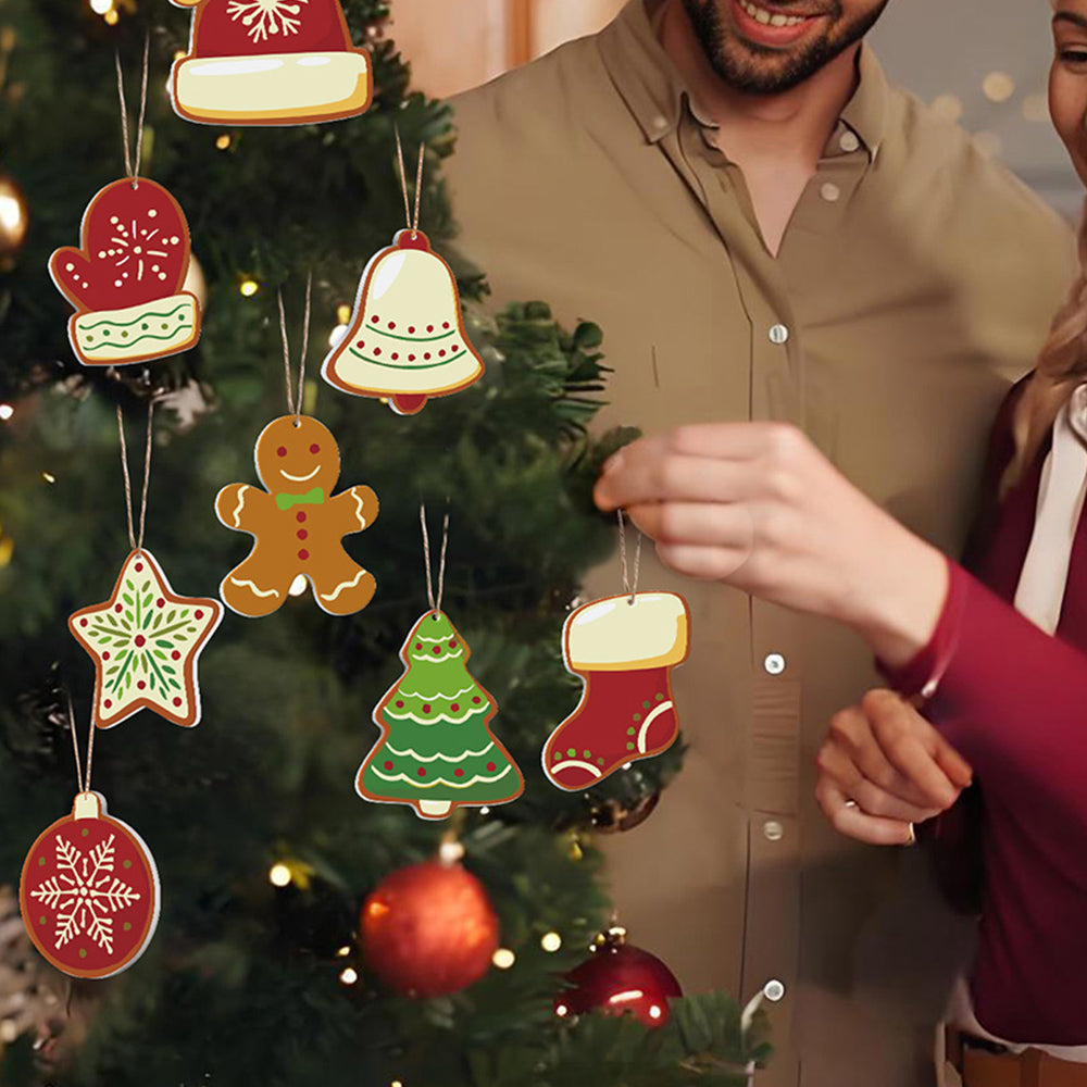8 Piezas de Adornos Navideños Pintar por Números | Kit de Equipos de Invierno