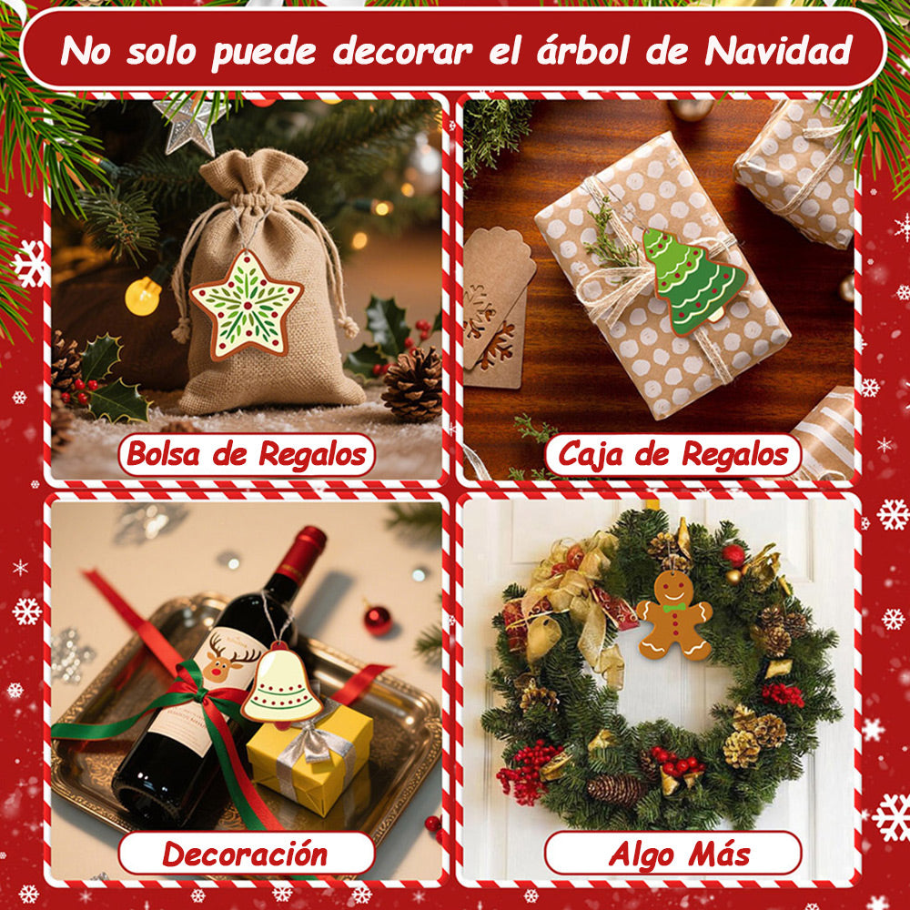 8 Piezas de Adornos Navideños Pintar por Números | Kit de Equipos de Invierno