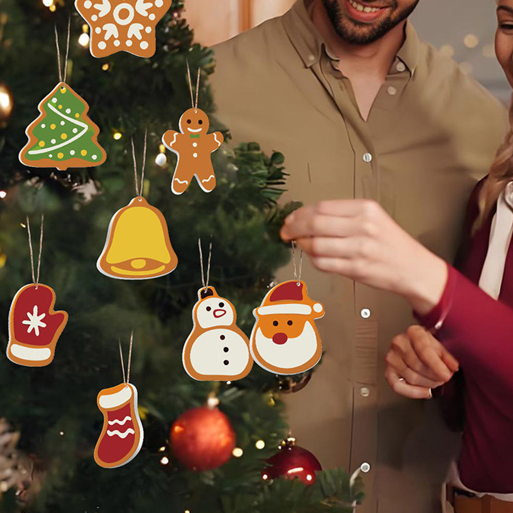 8 Piezas de Adornos Navideños Pintar por Números | Kit de Muñeco de Nieve y Copos de Nieve