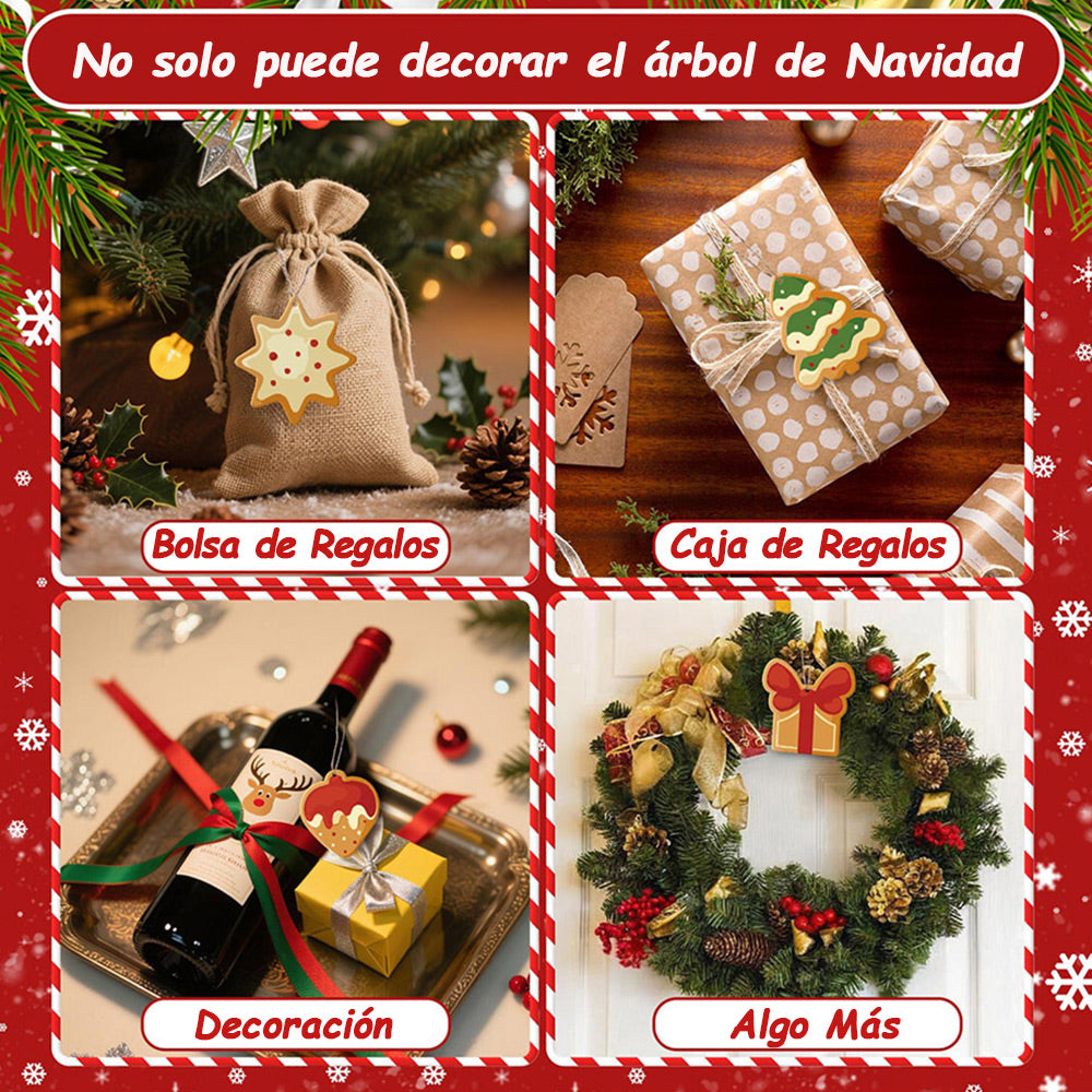8 Piezas de Adornos Navideños Pintar por Números | Kit de Tarta de Fresa y Hombre de Jengibre