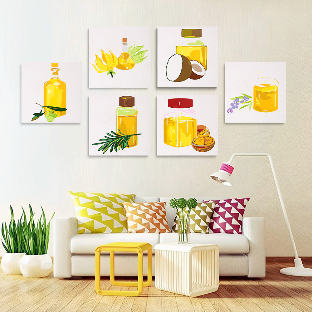 Aceite de Nuez 6 Partes Mini Pintar por Números