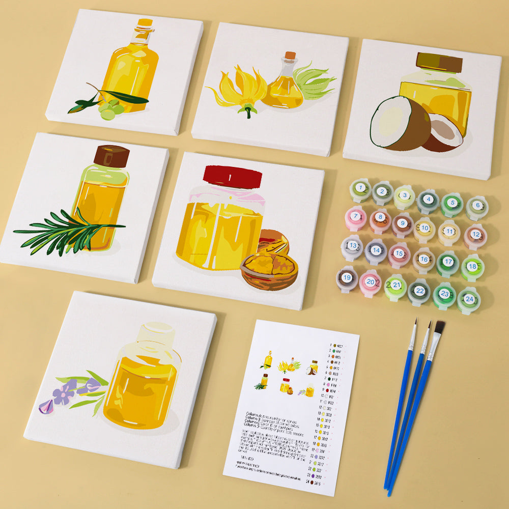 Aceite de Nuez 6 Partes Mini Pintar por Números