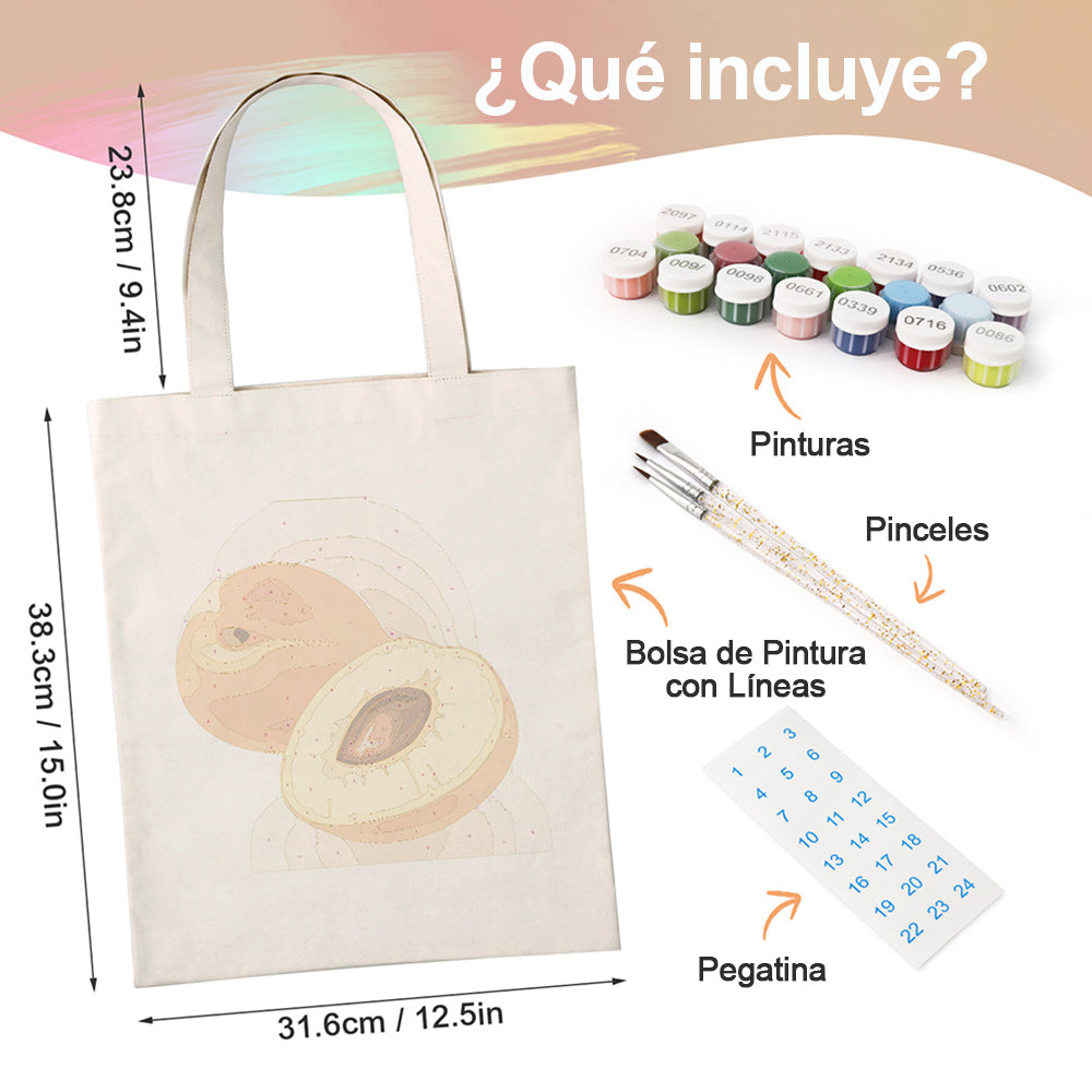 Albaricoques Maduros Bolsa de Lienzo Pintar por Números