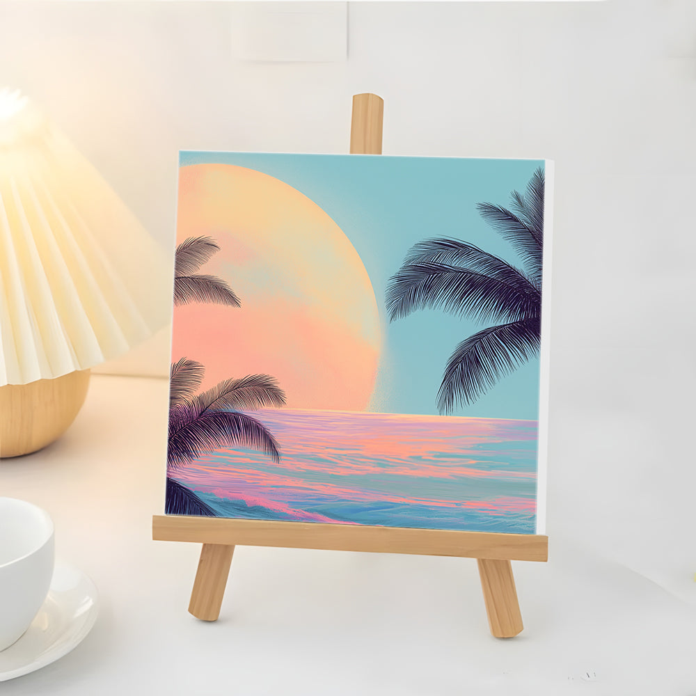 Amanecer en el Mar Mini Pintar por Números
