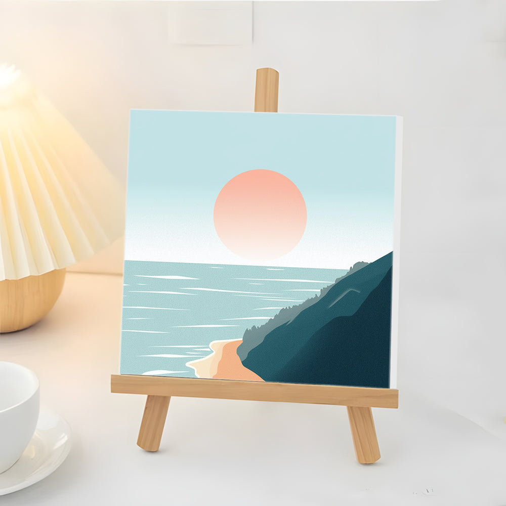 Amanecer sobre el Mar Mini Pintar por Números