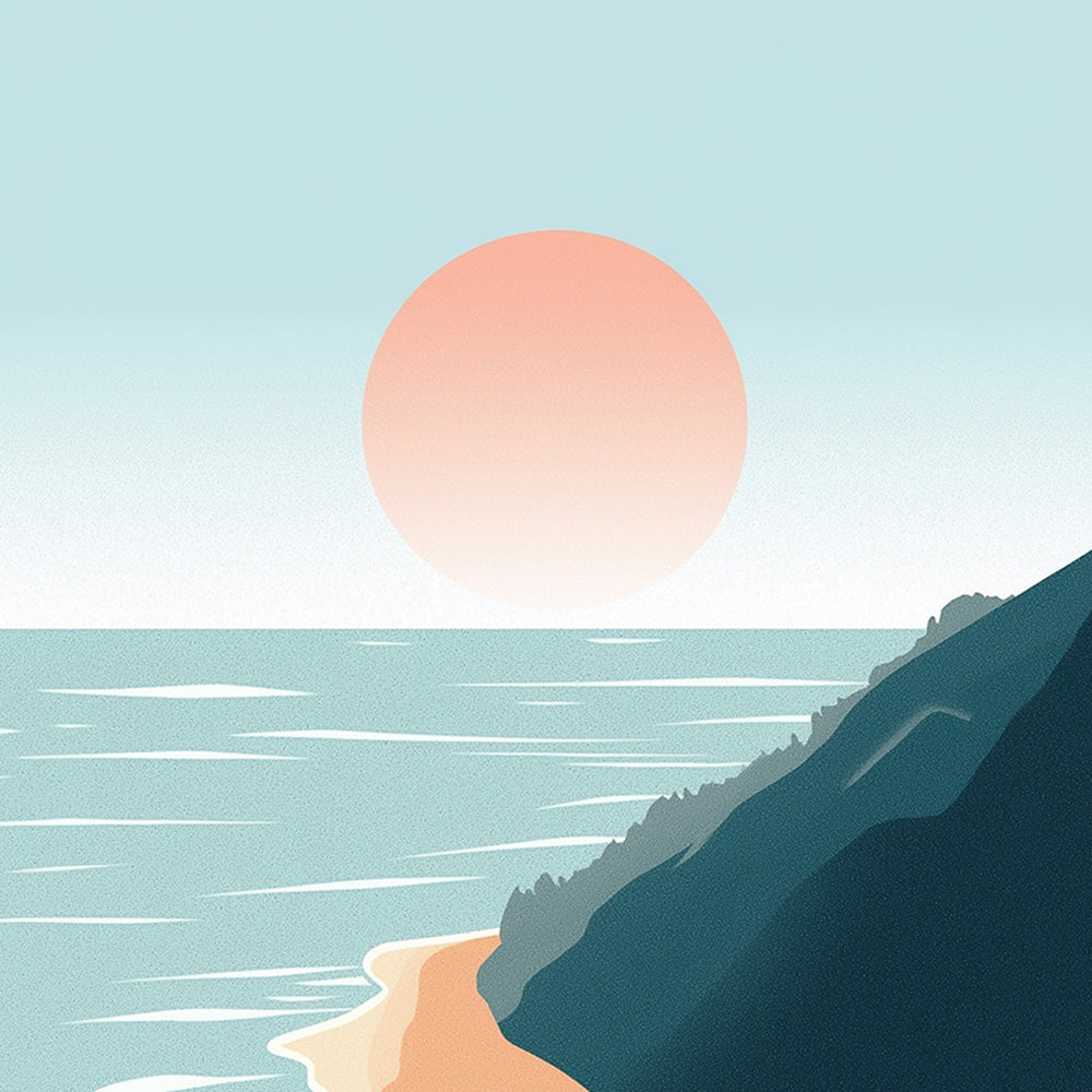 Amanecer sobre el Mar Mini Pintar por Números