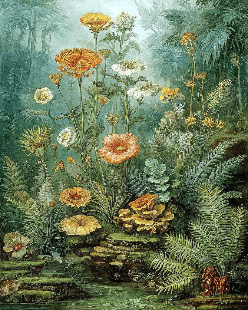 Amapolas en el Bosque Pintar por Números