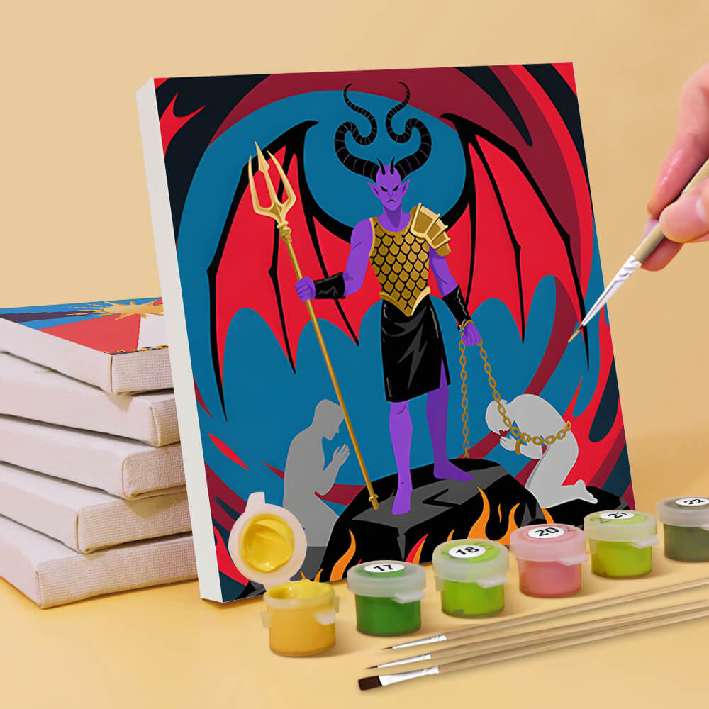 Ángeles y la Muerte 6 Partes Mini Pintar por Números