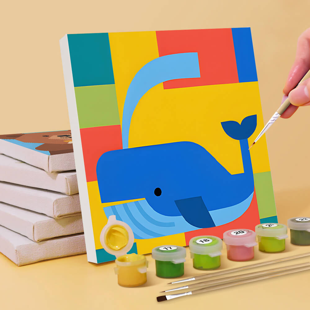 Animales de Dibujos Animados 6 Partes Mini Pintar por Números