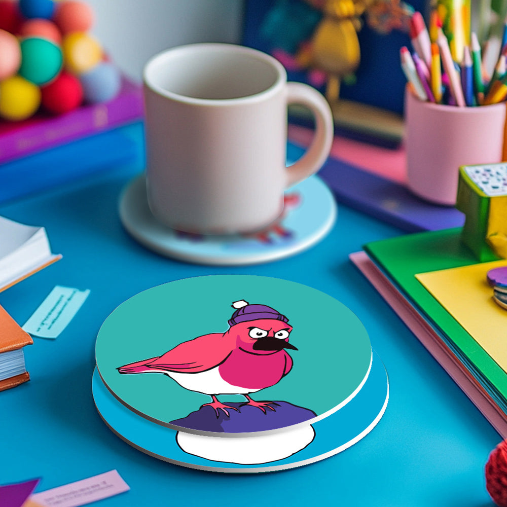 Animales Navideños 4 Posavasos Pintar por Números