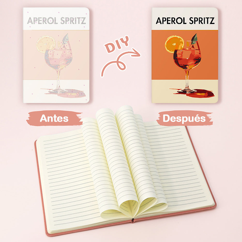 Aperol Spritz Cuaderno Pintar por Números