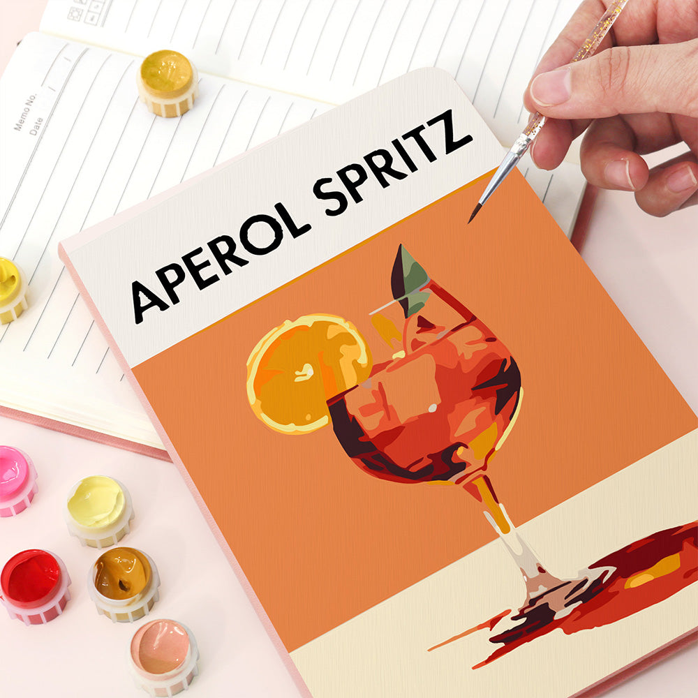 Aperol Spritz Cuaderno Pintar por Números