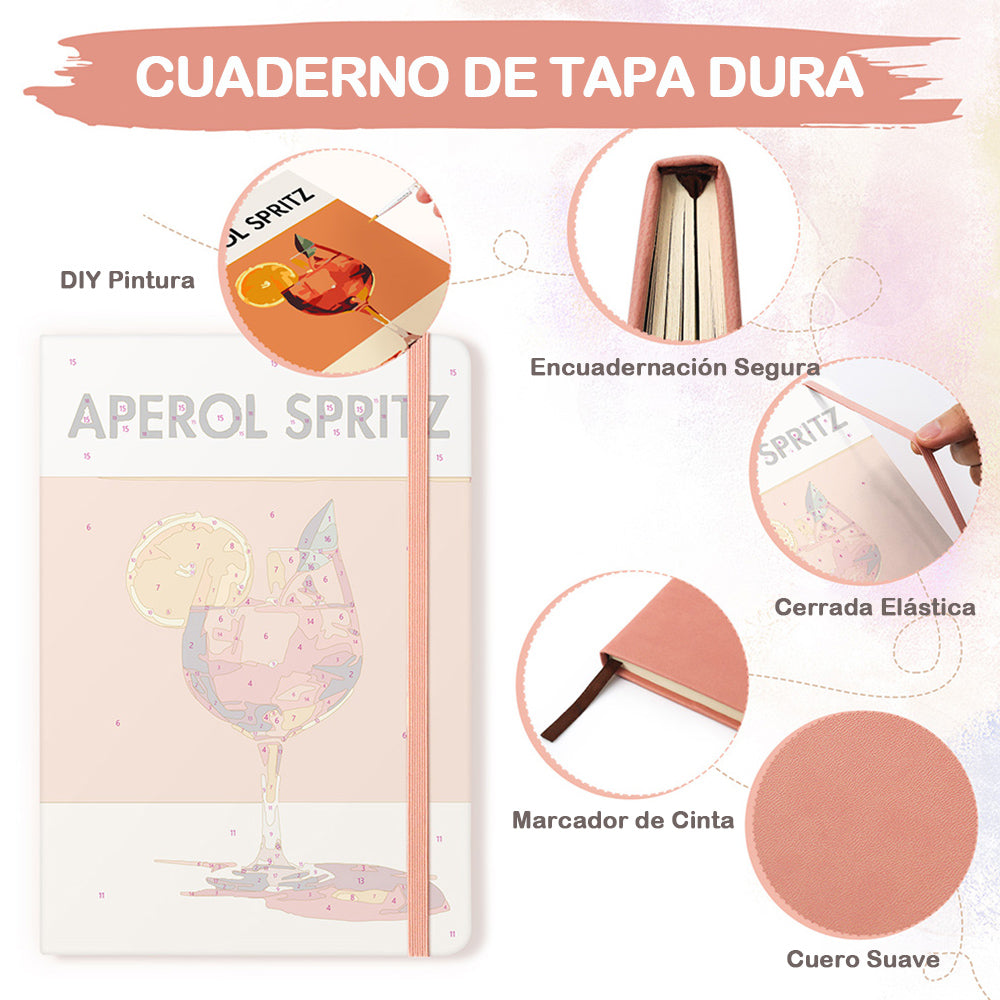 Aperol Spritz Cuaderno Pintar por Números
