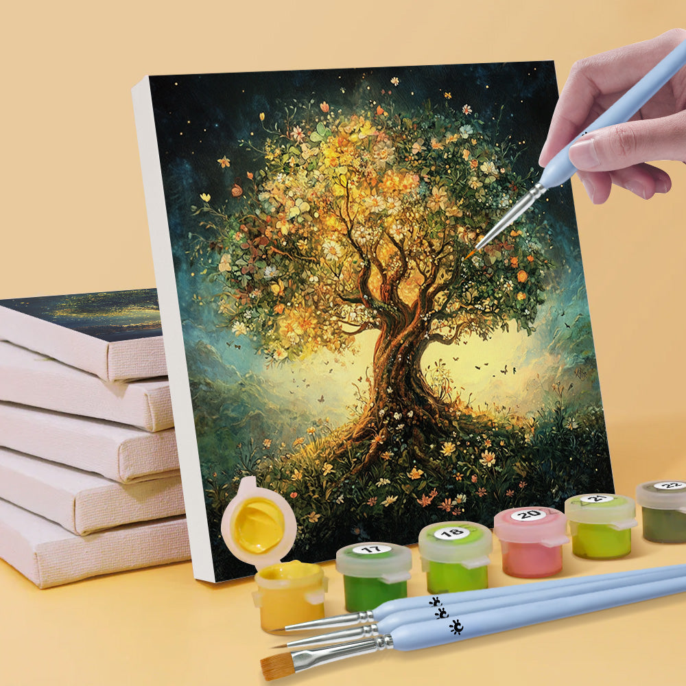 Árboles Mágicos Misteriosos 6 Partes Mini Pintar por Números