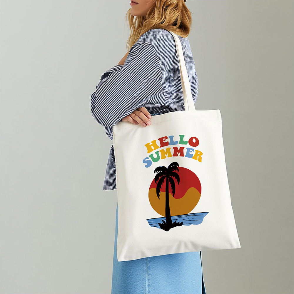 Atardecer de Verano en la Playa Bolsa de Lienzo Pintar por Números