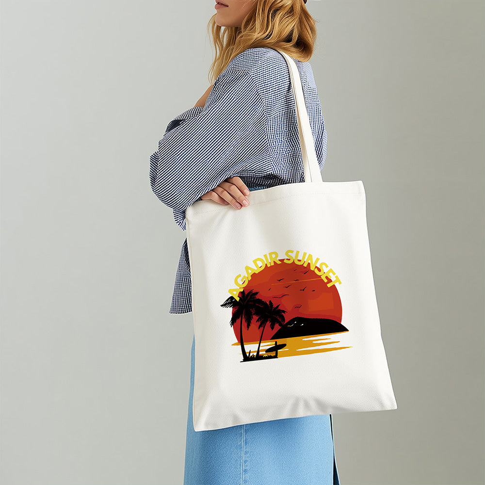 Atardecer en Agadir Bolsa de Lienzo Pintar por Números