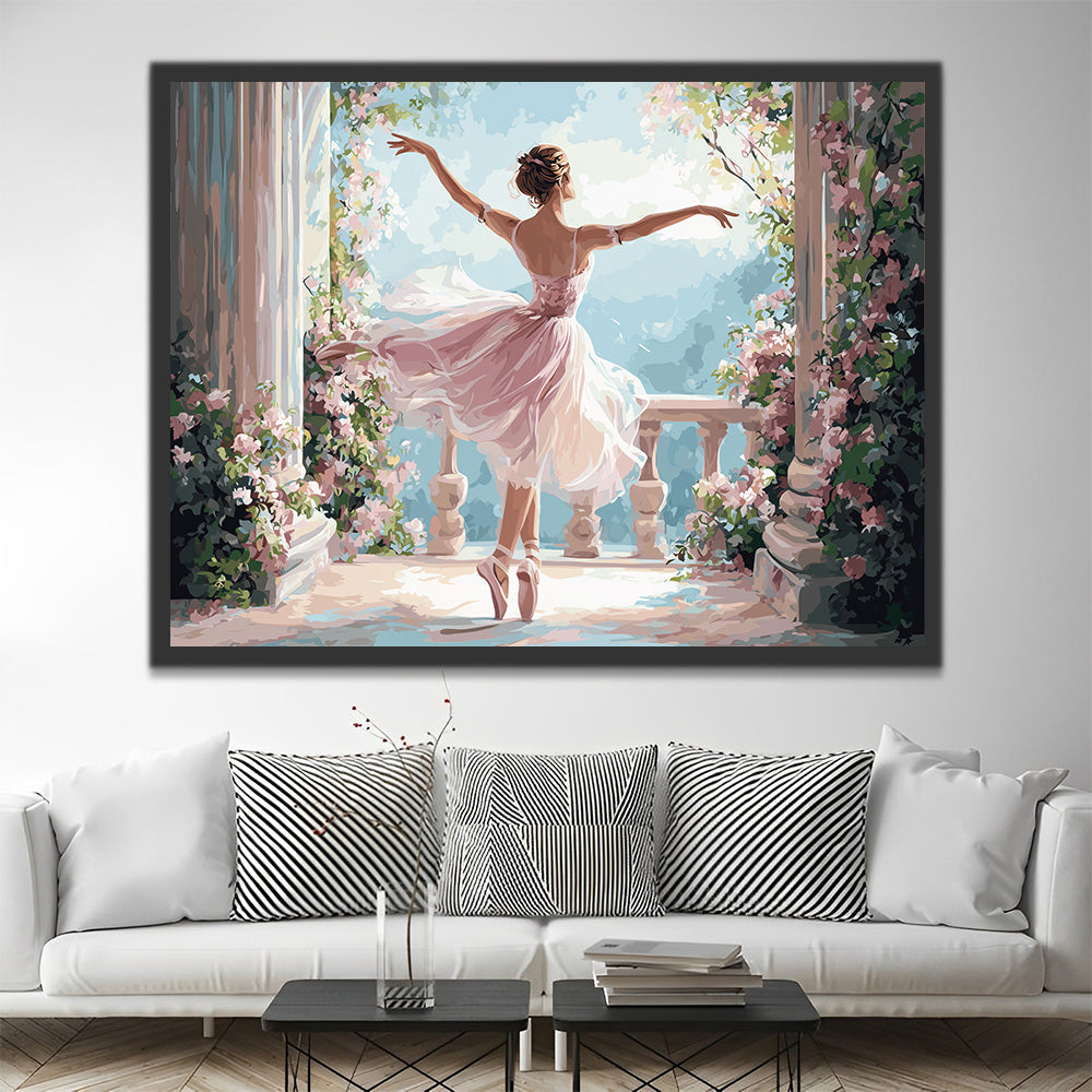 Bailarina en el Corredor de Rosas Pintar por Números