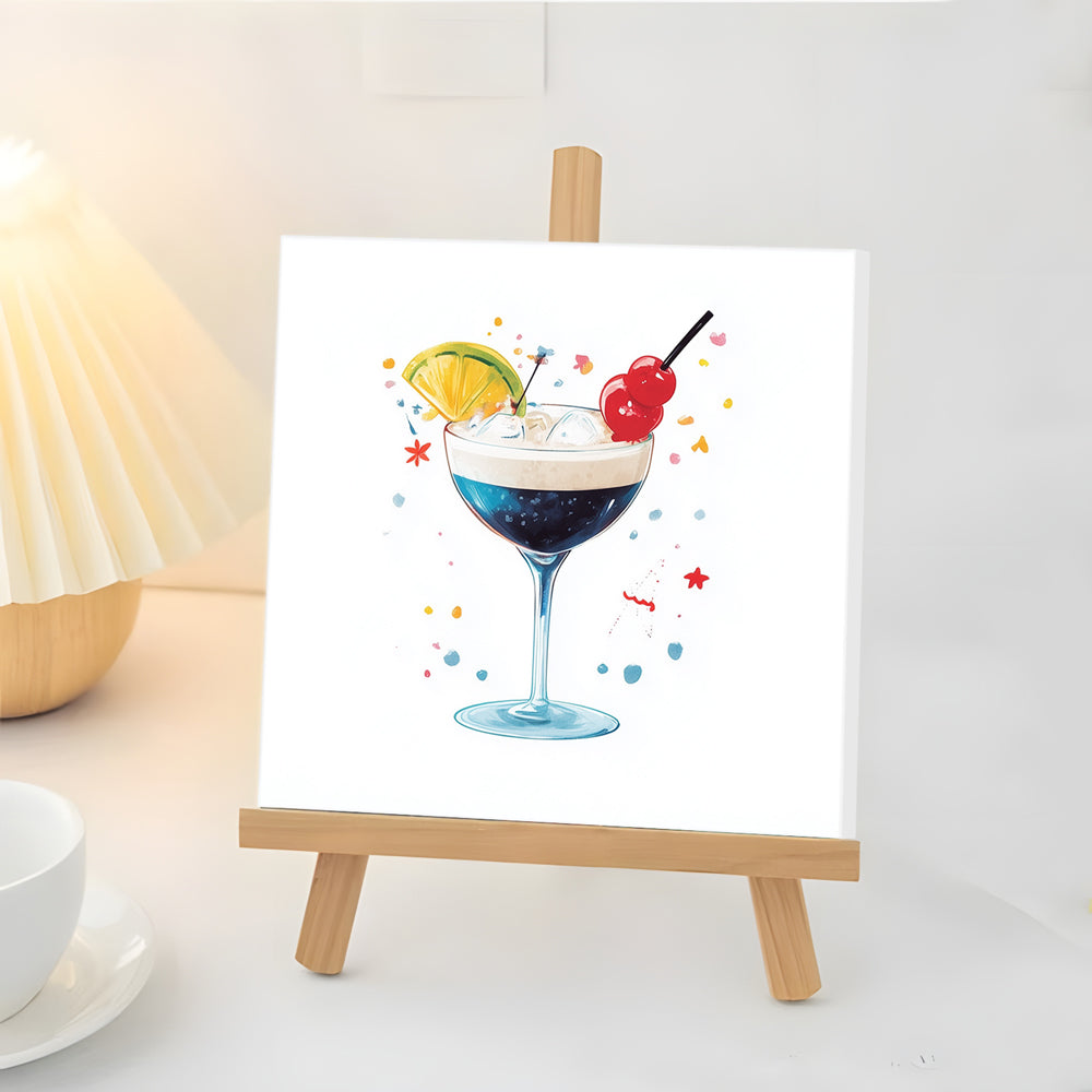Bebida Fresca y Deliciosa Mini Pintar por Números