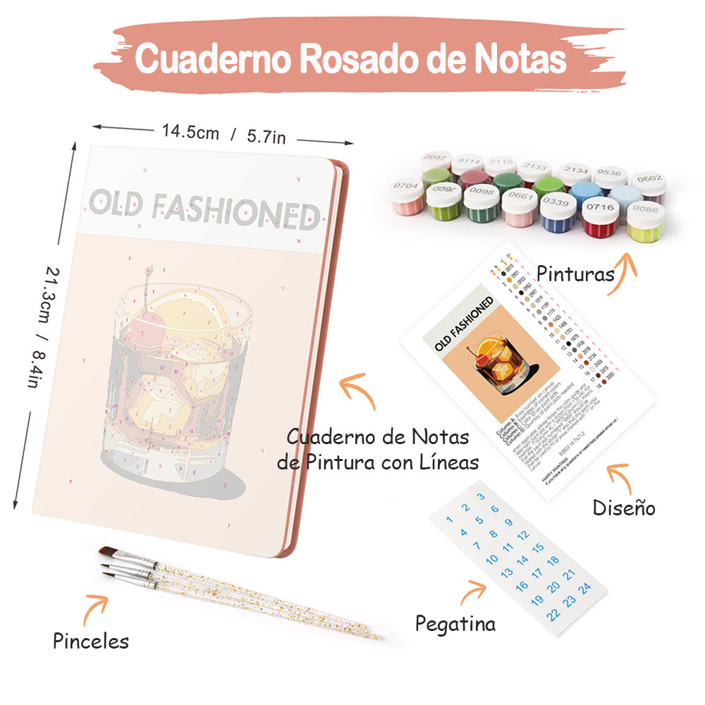 Bebidas Anticuadas Cuaderno Pintar por Números