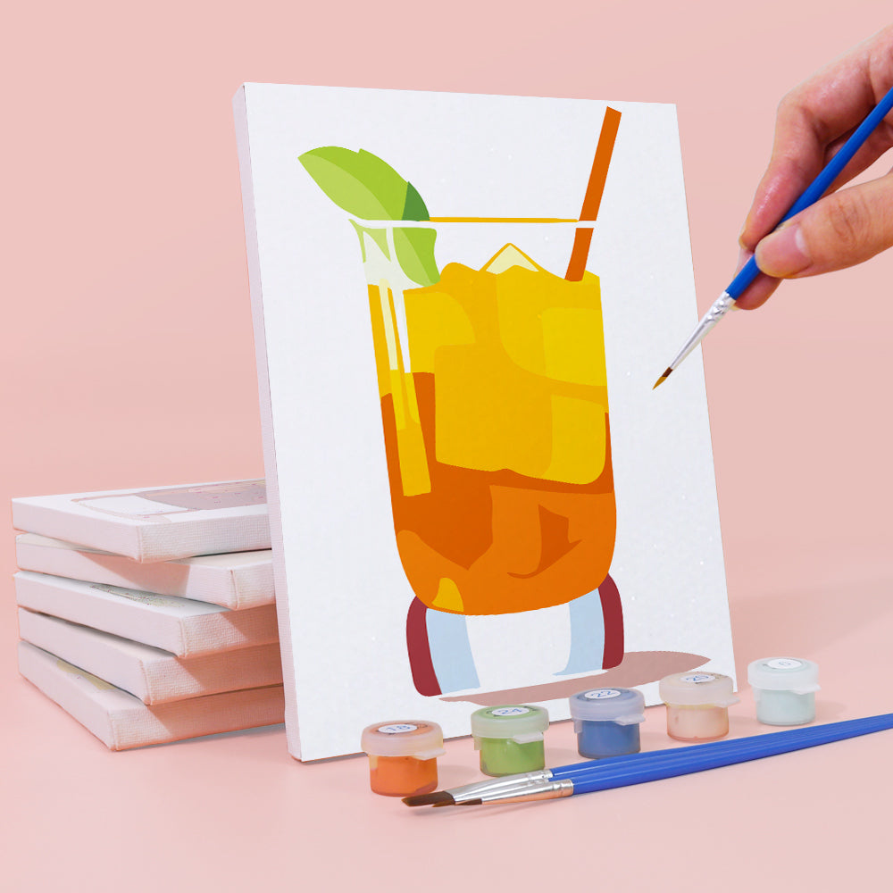 Bebidas Heladas 6 Partes Mini Pintar por Números