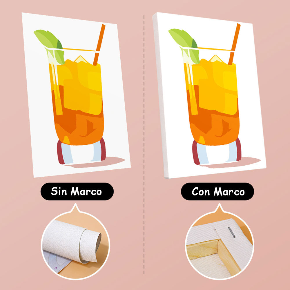 Bebidas Heladas 6 Partes Mini Pintar por Números