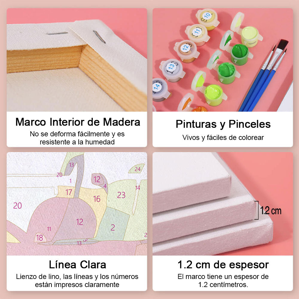 Bebidas Heladas 6 Partes Mini Pintar por Números
