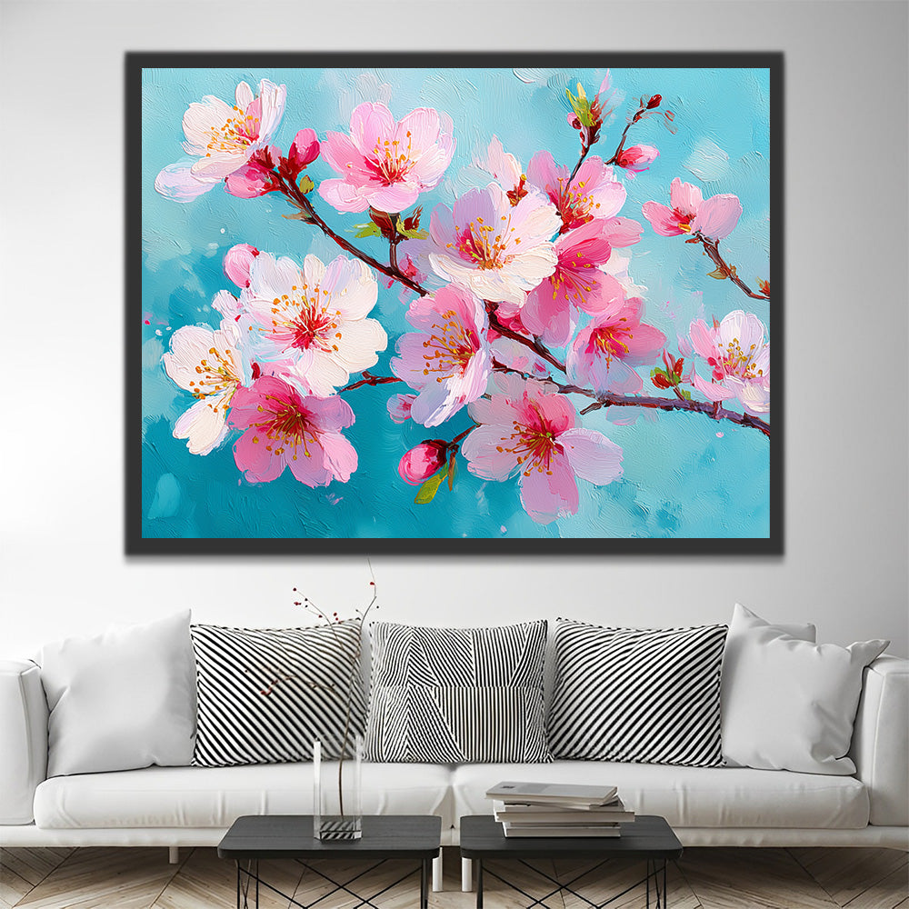 Begonias Rosadas Pintar por Números