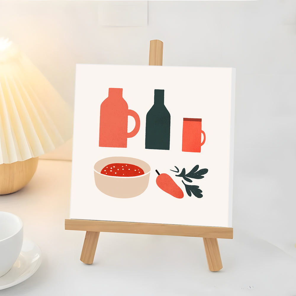 Botellas y Vasos de Agua Mini Pintar por Números