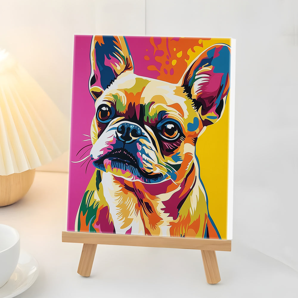 Bulldog Francés Mini Pintar por Números