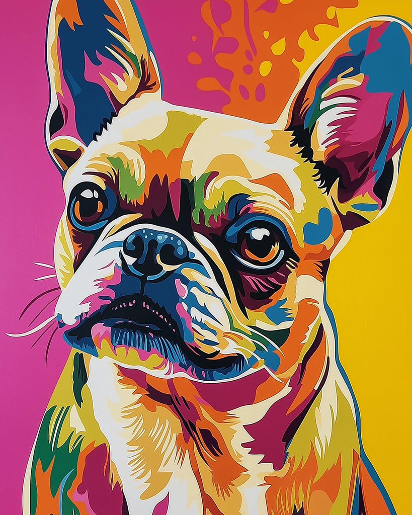 Bulldog Francés Mini Pintar por Números