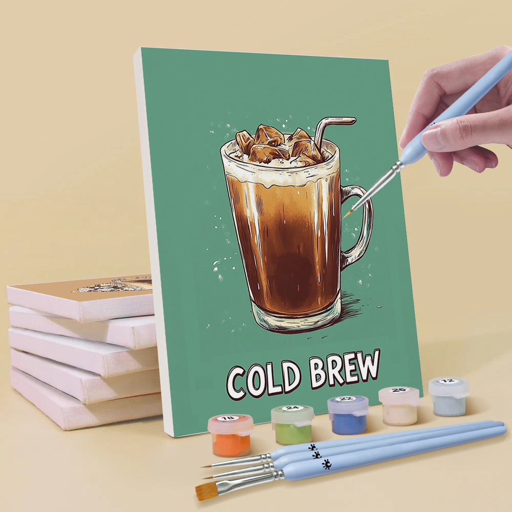 Café de Varios Sabores 6 Partes Mini Pintar por Números