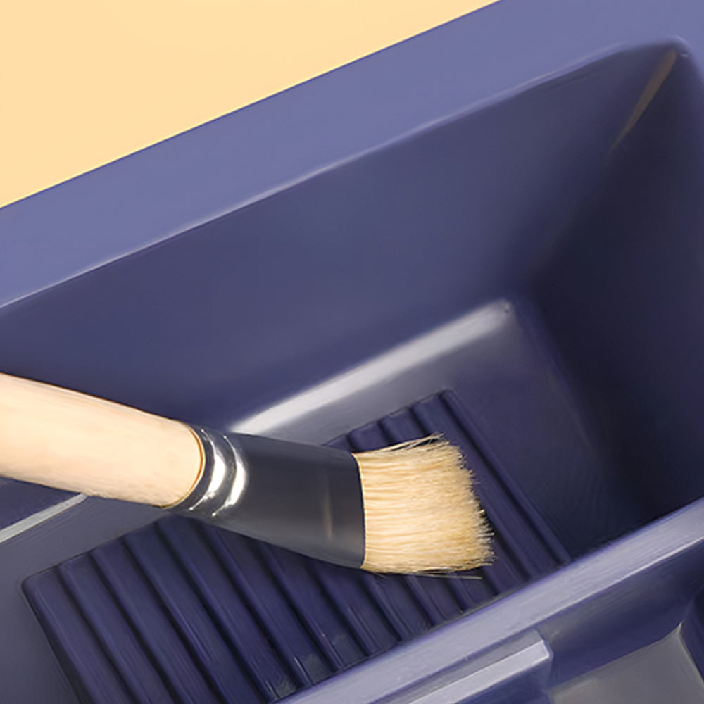 Caja de Limpieza de Pinceles y Soporte de Pinceles